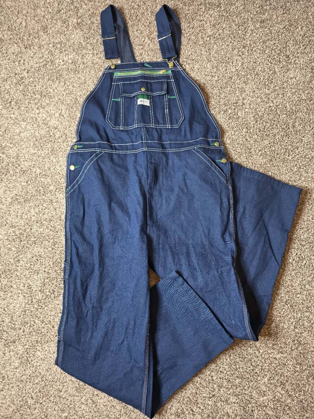 Liberty Flex Denim Bib Overalls 38x32 Brand New!